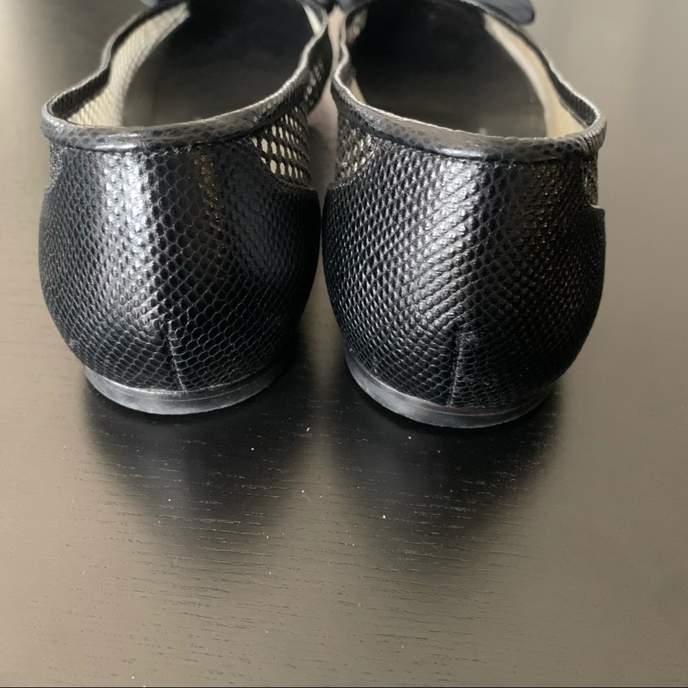 Giuseppe Zanotti Black Flats with Sleek Bow Detail size 8 - Picture 5 of 12
